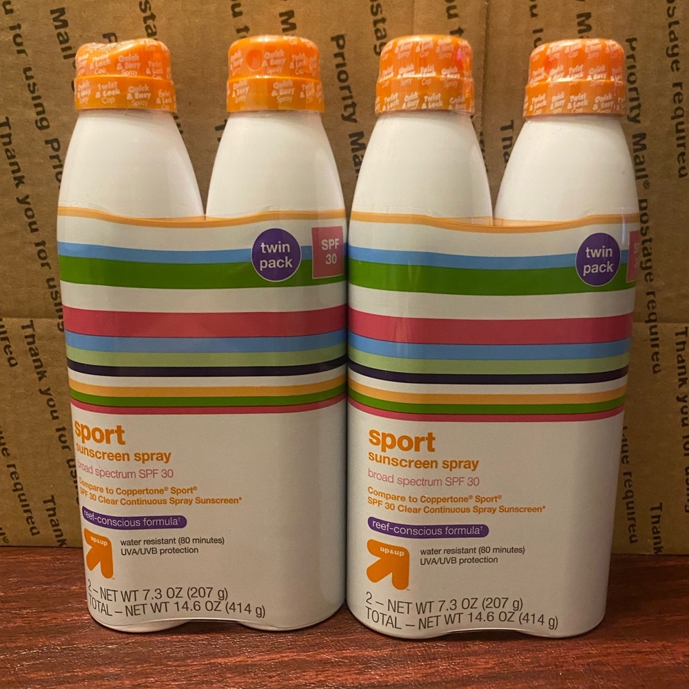 4 Pack Sport Sunscreen Spray Twin Pack - SPF 30